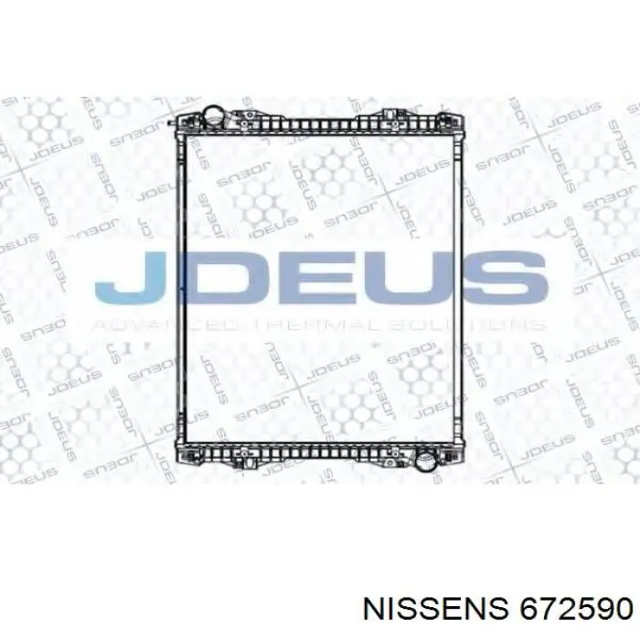 Купити 672590 Nissens Радіатор двигуна