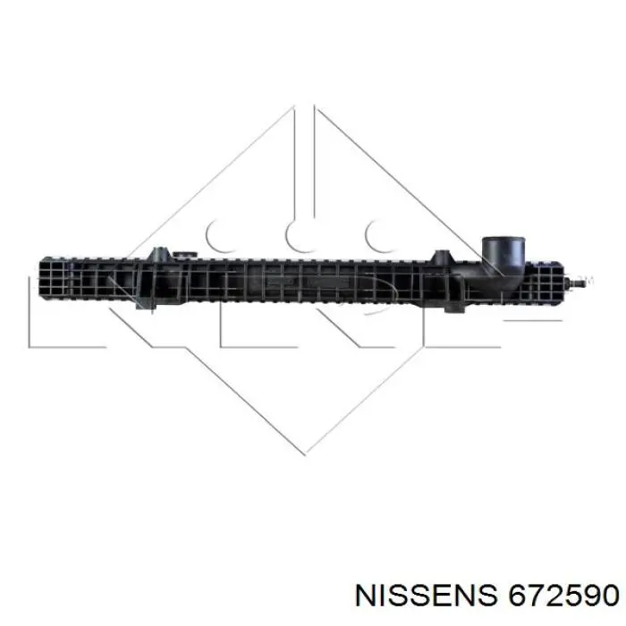 672590 Nissens Радіатор охолодження двигуна