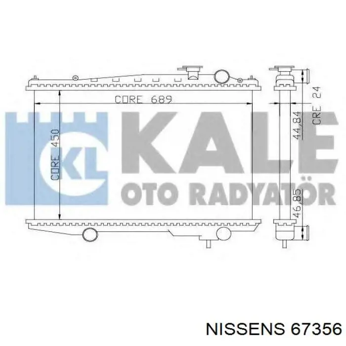 Радіатор основний Polcar 2796083 ціна, від 100.44 USD