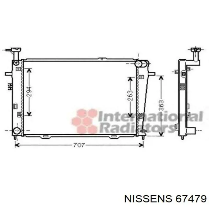 Радіатор 67479 Nissens