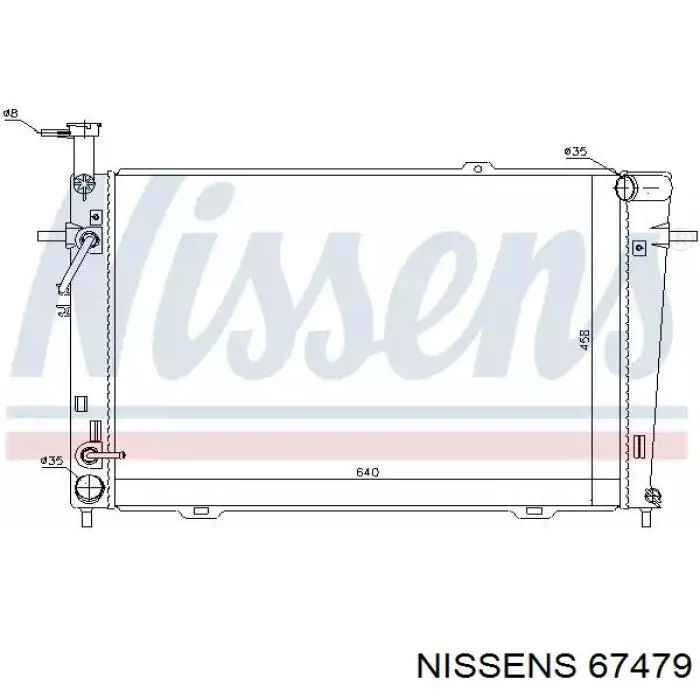 67479 Nissens радіатор охолодження двигуна