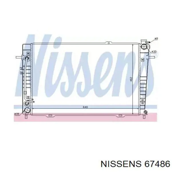 Радіатор 67486 Nissens