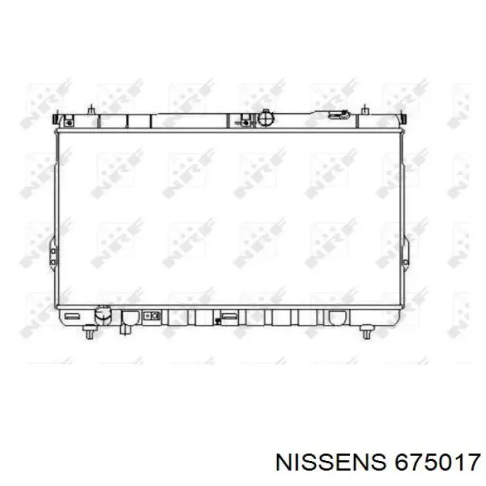 Радіатор охолодження двигуна 675017 Nissens