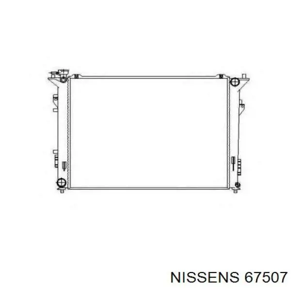 Купити 67507 Nissens Радіатор двигуна