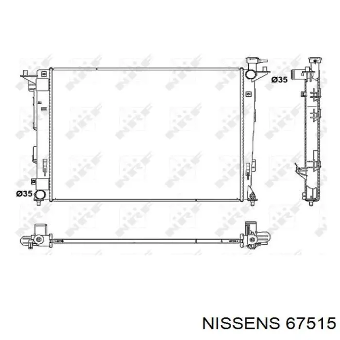 Радіатор 67515 Nissens
