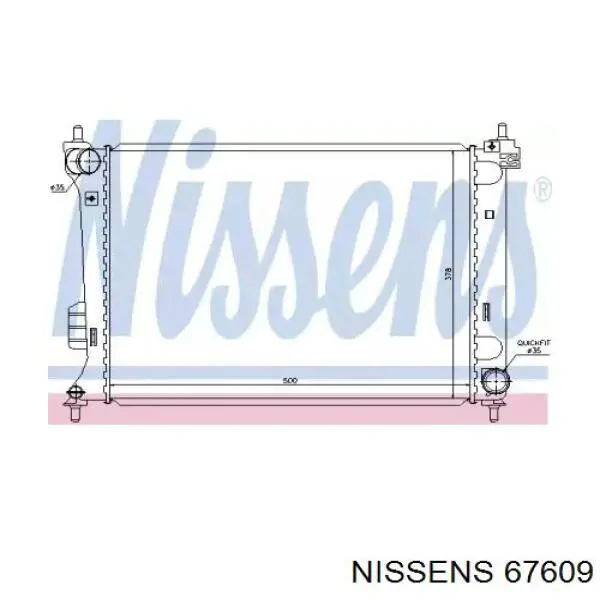 Радіатор основний Nissens 67609 ціна, від 85.62 USD