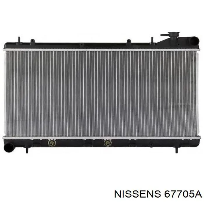 Радіатор основний Nissens 67705A ціна, від 90.26 USD