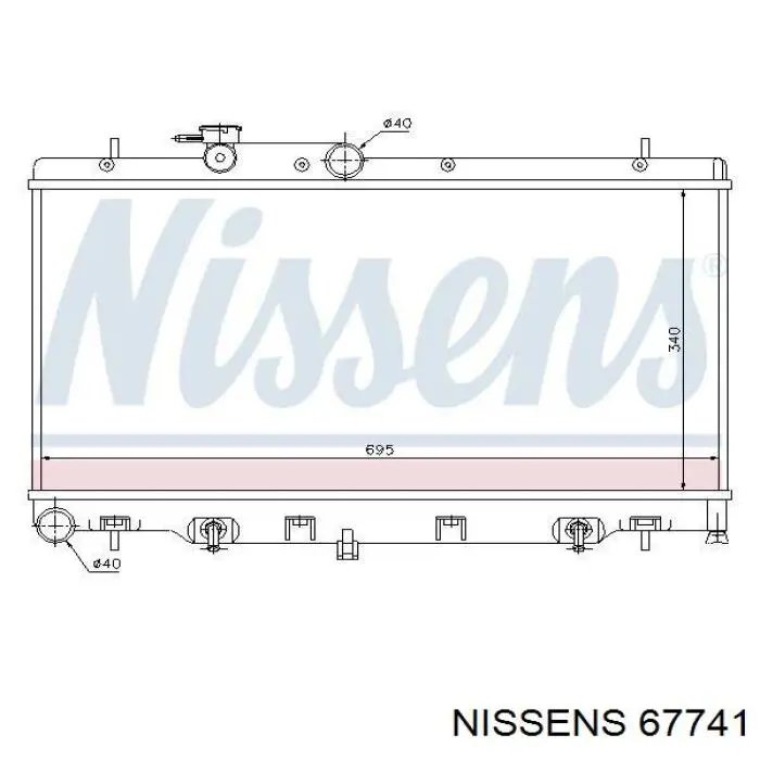 Радіатор 67741 Nissens