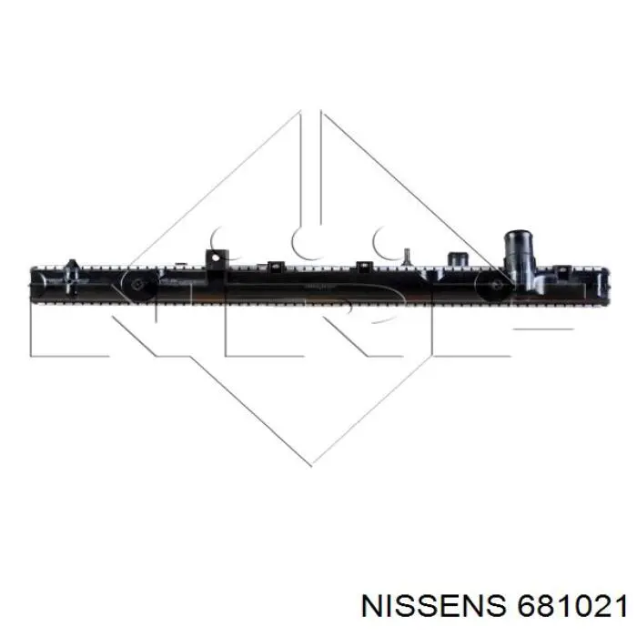 Радіатор основний Nissens 681021 ціна, від 91.71 USD