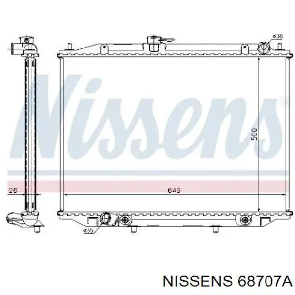 Радіатор основний Nissan/Infiniti 214102X800 ціна, від 82.87 USD