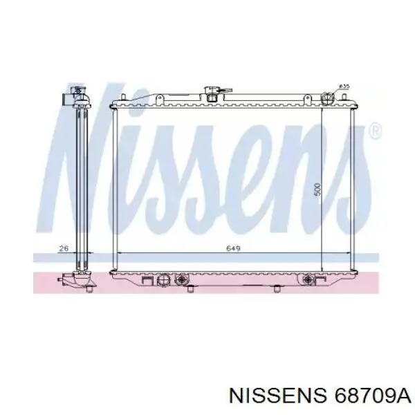 Радіатор основний Nissan/Infiniti 214507F001 ціна, від 151.22 USD
