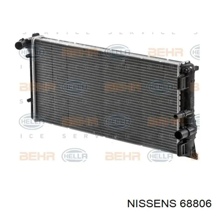 Купити 68806 Nissens Радіатор двигуна
