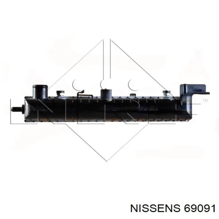 69091 Nissens радіатор охолодження двигуна