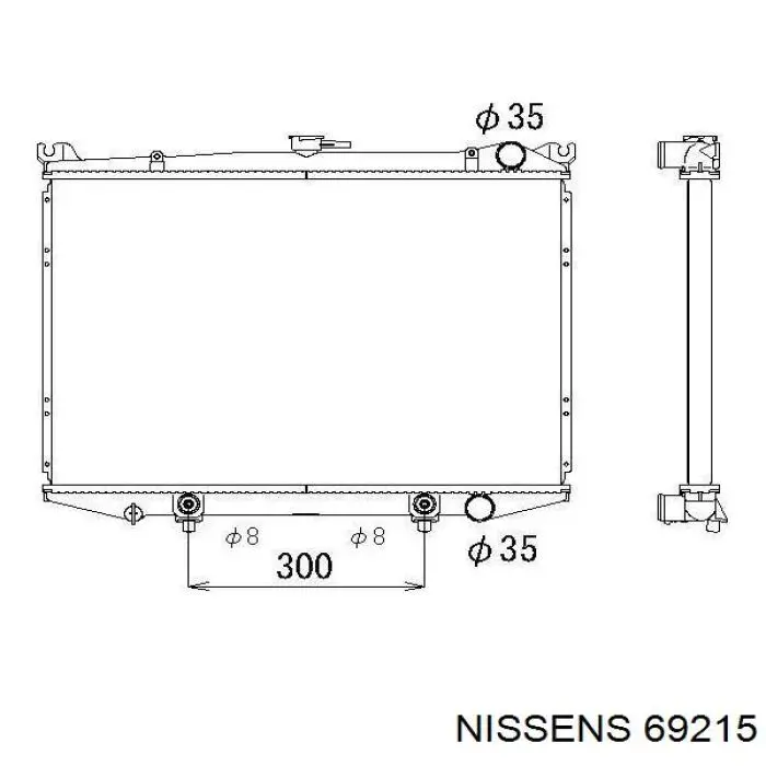 Радіатор 69215 Nissens