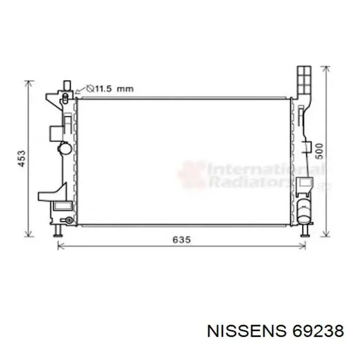 Радіатор 69238 Nissens