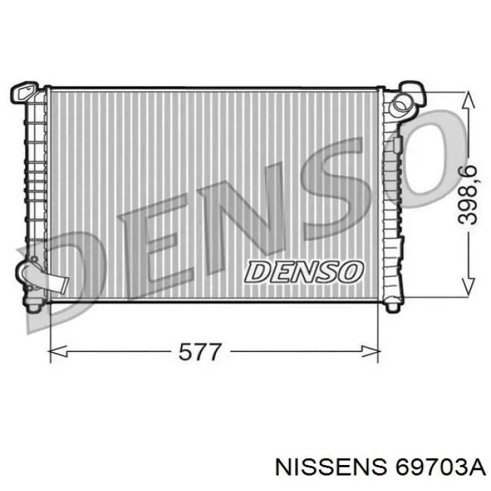 Радіатор 69703A Nissens