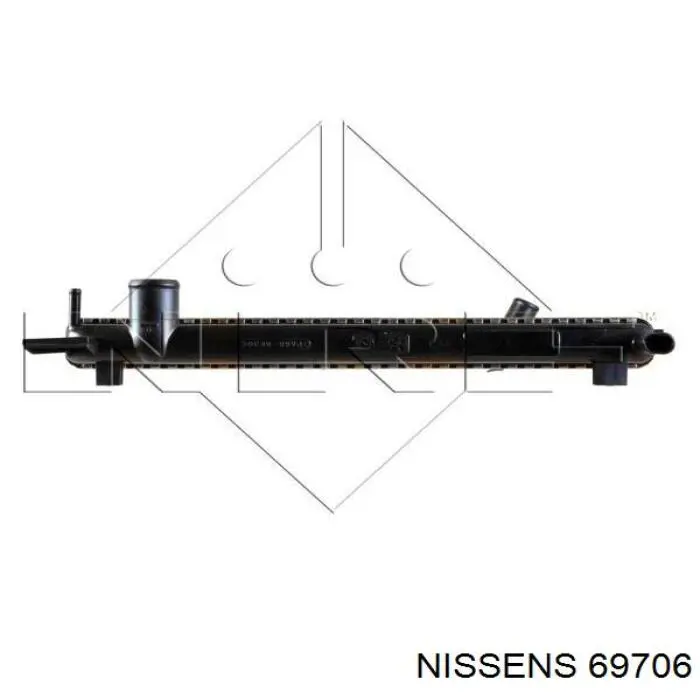 Купити 69706 Nissens Радіатор двигуна