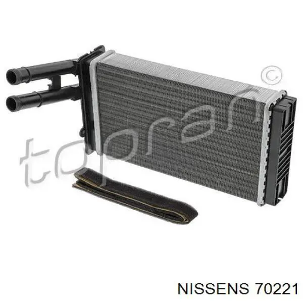 70221 Nissens Радіатор опалювача салону