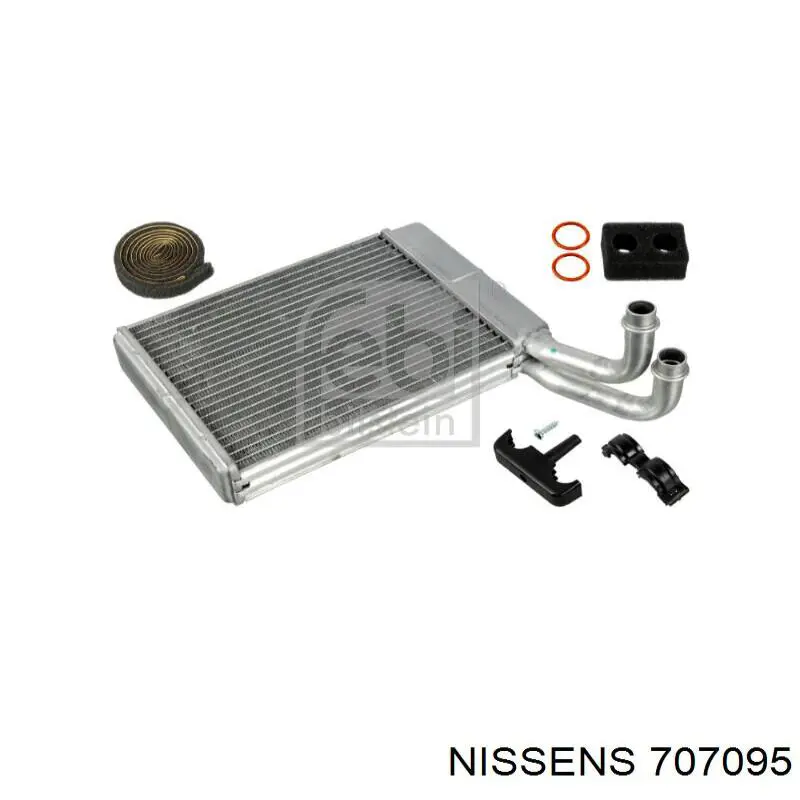 707095 Nissens радіатор пічки (обігрівача)