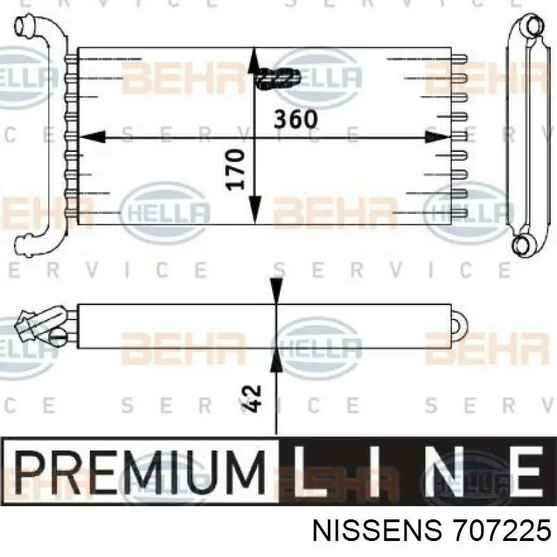Купити A0038357601 Mercedes Радіатор пічки (обігрівача), задній