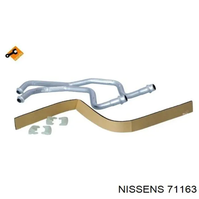 Радіатор пічки 71163 Nissens
