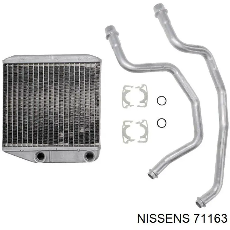 71163 Nissens радіатор пічки (обігрівача)