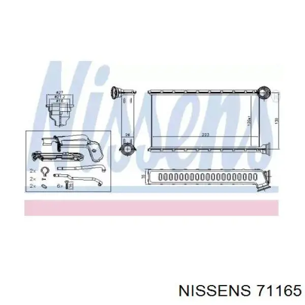 Радіатор пічки (обігрівача) VALEO 811405 ціна, від 63.34 USD