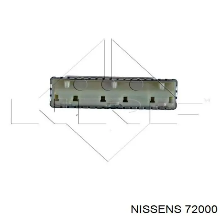 Радіатор пічки (обігрівача) 72000 Nissens