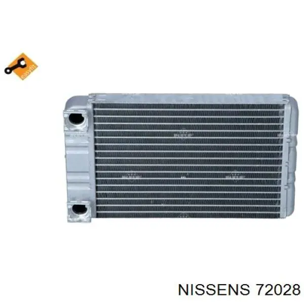 Радіатор пічки (обігрівача) Nissens 72028 ціна, від 50.87 USD