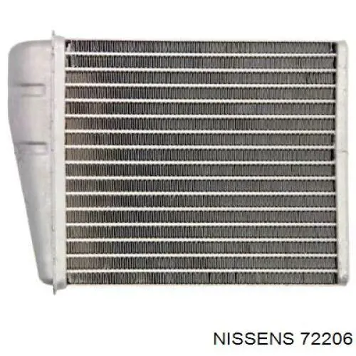 Радіатор пічки (обігрівача) Nissens 72206 ціна, від 42.47 USD