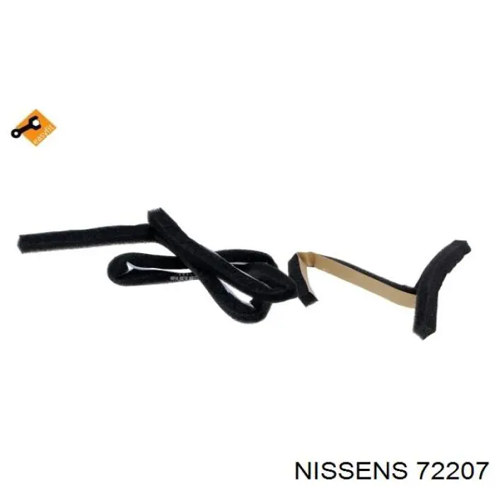 Радіатор пічки 72207 Nissens