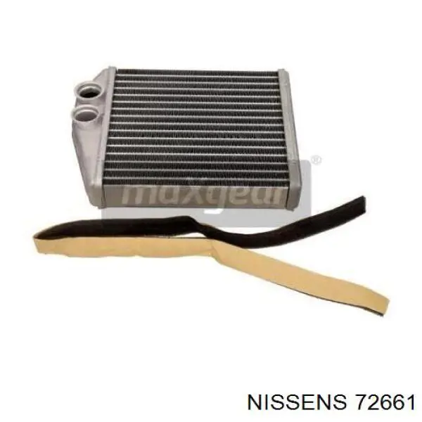 Радіатор пічки 72661 Nissens