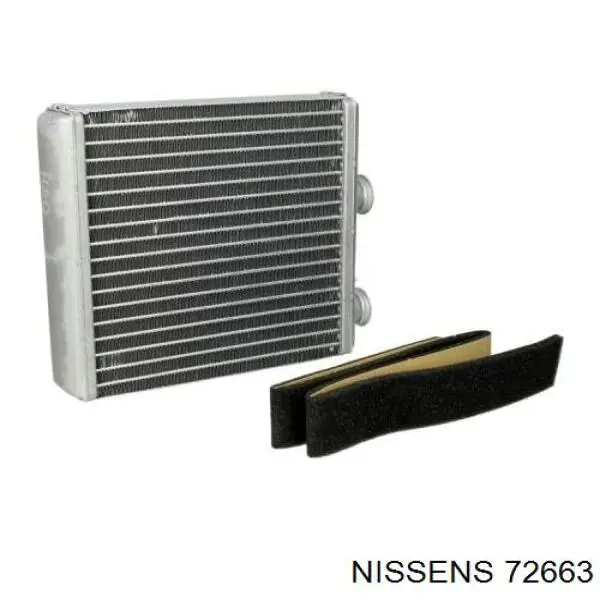 72663 Nissens радіатор пічки (обігрівача)