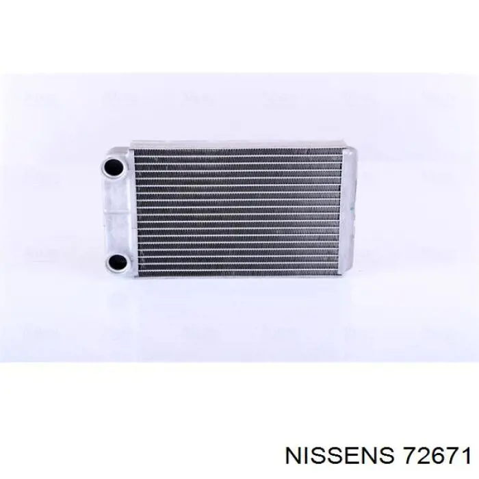 72671 Nissens радіатор пічки (обігрівача)