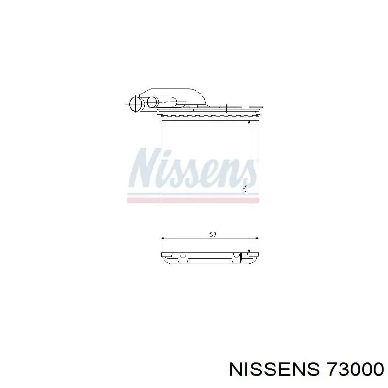 Купити 73000 Nissens Теплообмінник