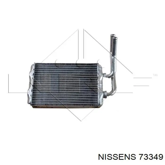 Радіатор пічки (обігрівача) Nissens 73349 ціна, від 29.69 USD