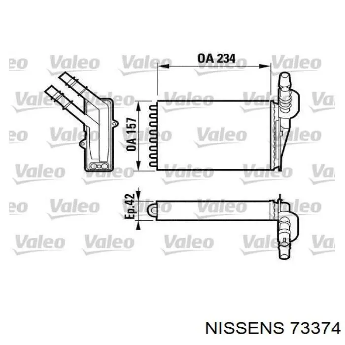 Купити 73374 Nissens Теплообмінник