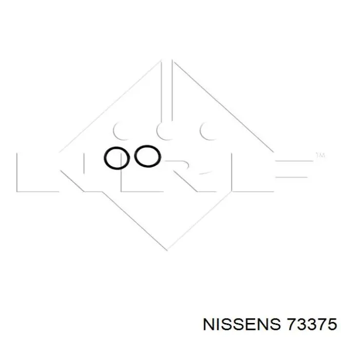 73375 Nissens Радіатор опалювача салону