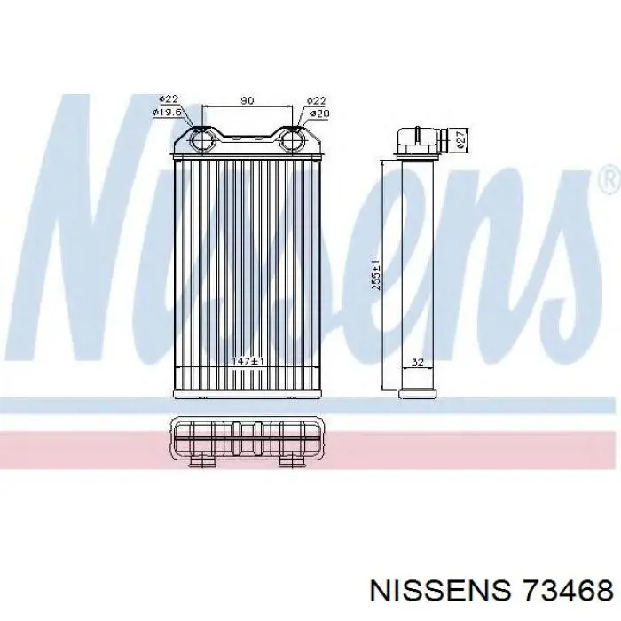Купити 73468 Nissens Теплообмінник