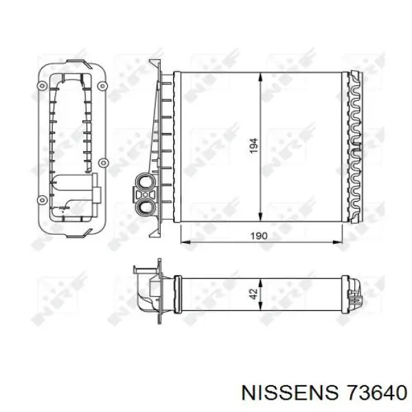 Купити 73640 Nissens Теплообмінник