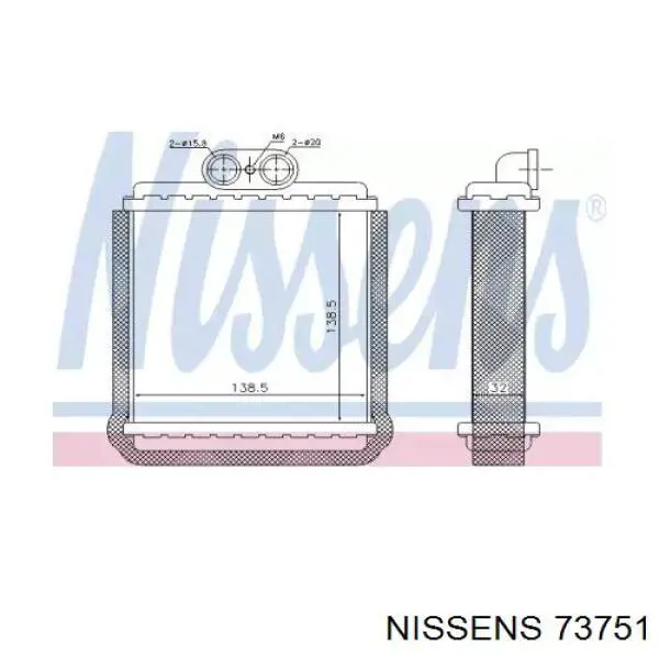 D68002TT Thermotec Радіатор опалювача салону