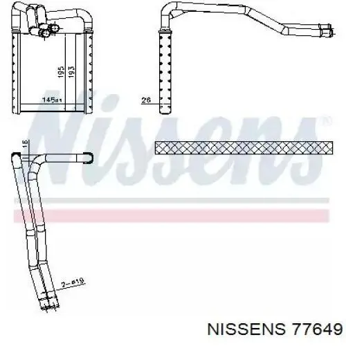 Радіатор пічки (обігрівача) Magneti Marelli 350218508000 ціна, від 54.10 USD
