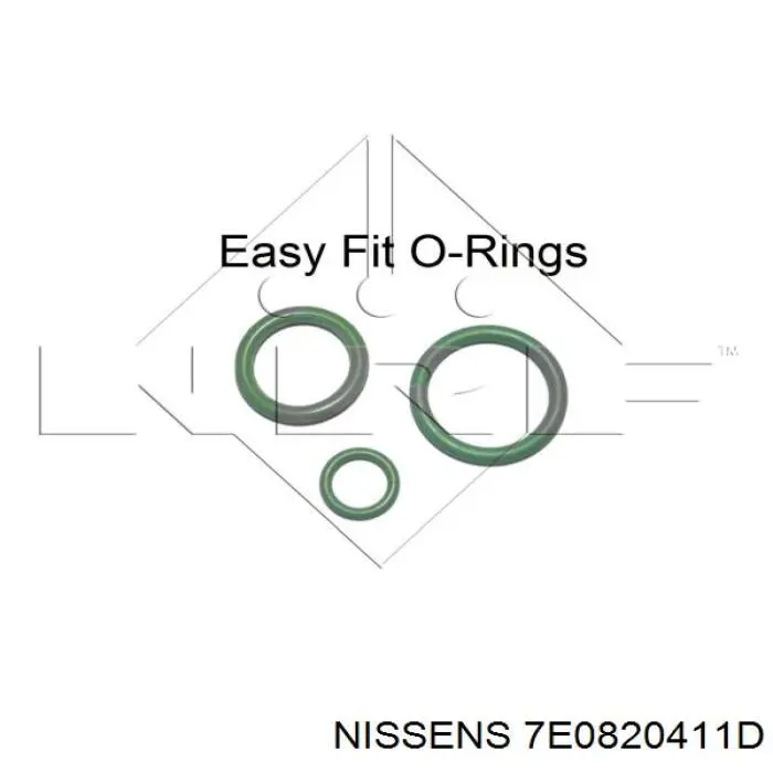 Радіатор кондиціонера 7E0820411D Nissens