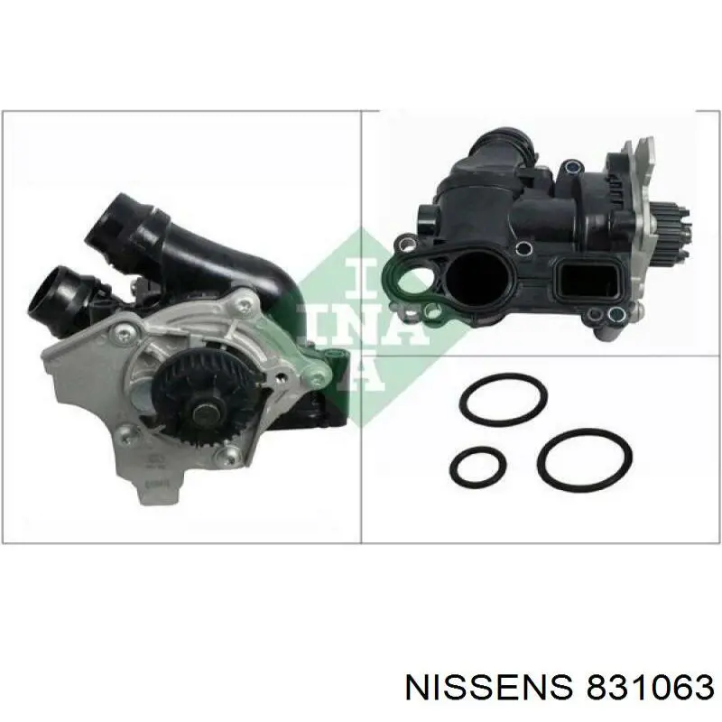 Водяний насос охолодження електричний додатковий Nissens 831063 ціна, від 66.34 USD