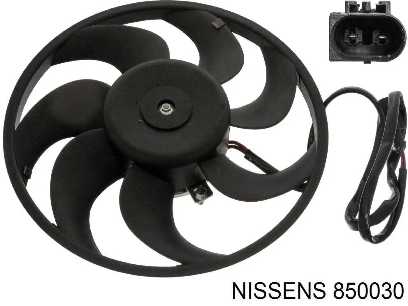 850030 Nissens електровентилятор кондиціонера в зборі (двигун + крильчатка)