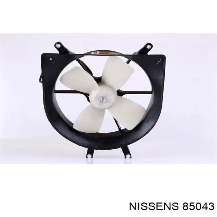 85043 Nissens дифузор радіатора охолодження, в зборі з двигуном і крильчаткою