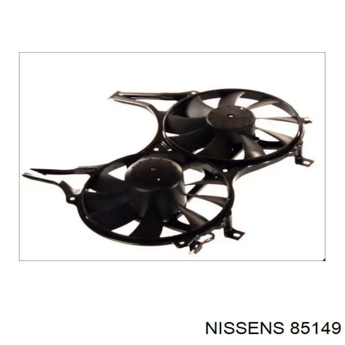 85149 Nissens дифузор радіатора кондиціонера, в зборі з крильчаткою і двигуном
