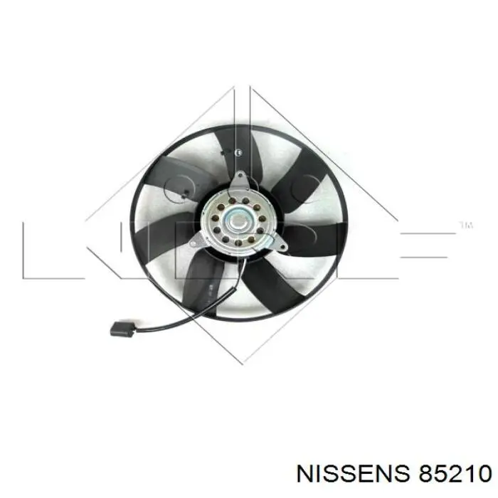 85210 Nissens дифузор радіатора охолодження, в зборі з двигуном і крильчаткою