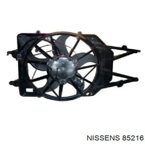 Дифузор радіатора охолодження, в зборі з двигуном і крильчаткою Nissens 85216 ціна, від 51.89 USD