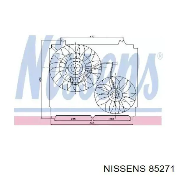 Купити 977313E600 Hyundai/Kia Електровентилятор охолодження в зборі (двигун + крильчатка)